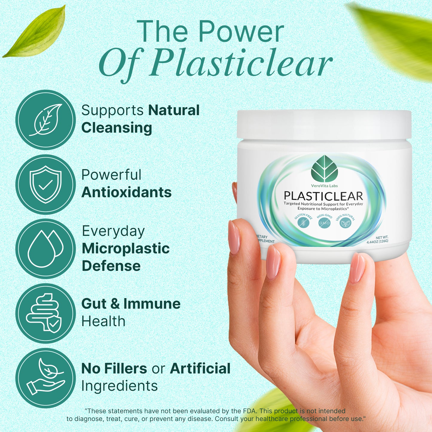 PlastiClear - Advanced Greens Blend for Everyday Microplastic Detox Support