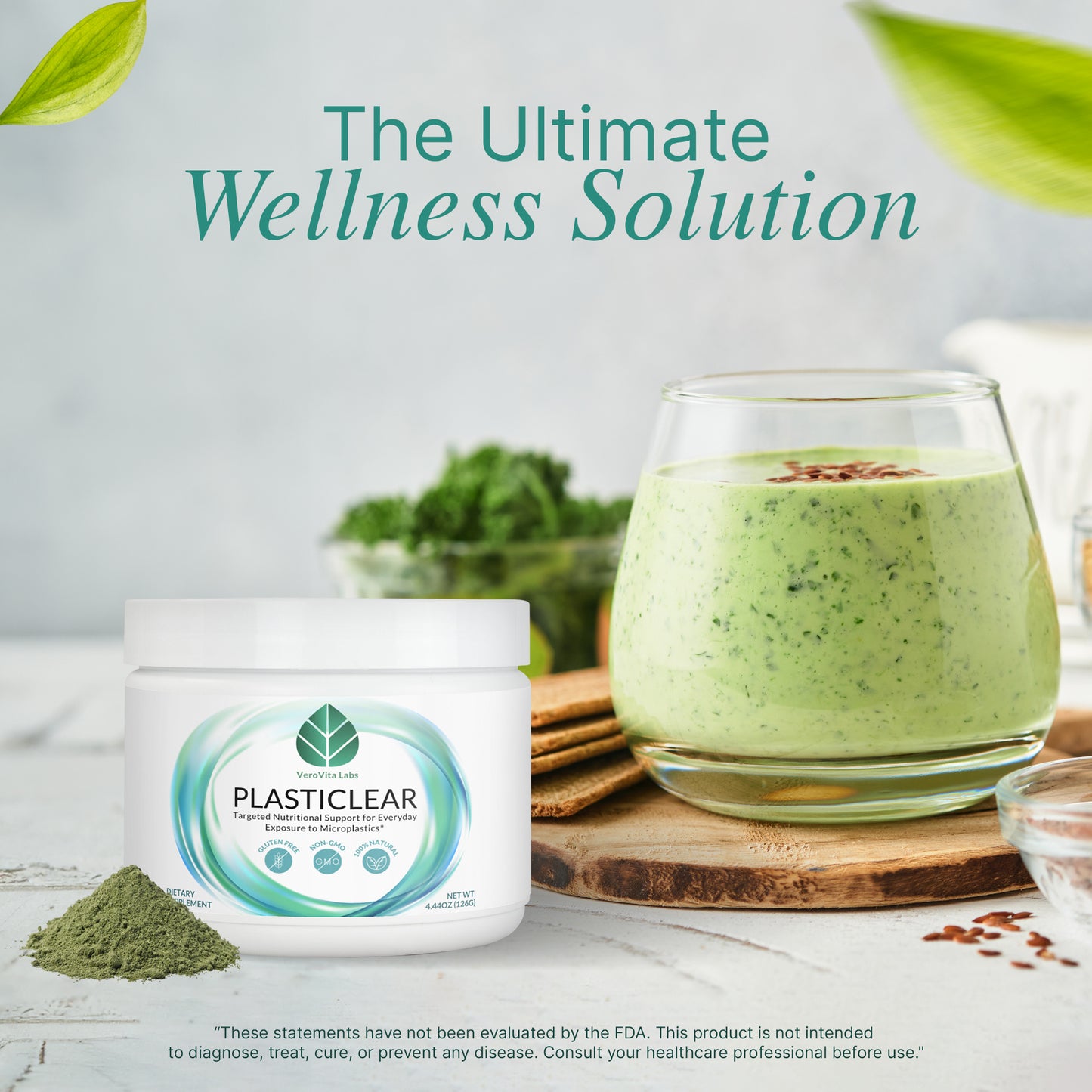 PlastiClear - Advanced Greens Blend for Everyday Microplastic Detox Support